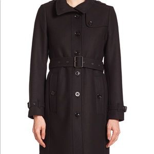 Burberry wool cashmere blend trench coat